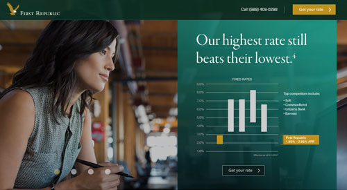 First Republic Landing Page